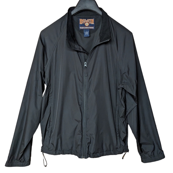 Duluth Trading Co Black Windbreaker Jacket Large - Picture 10 of 10
